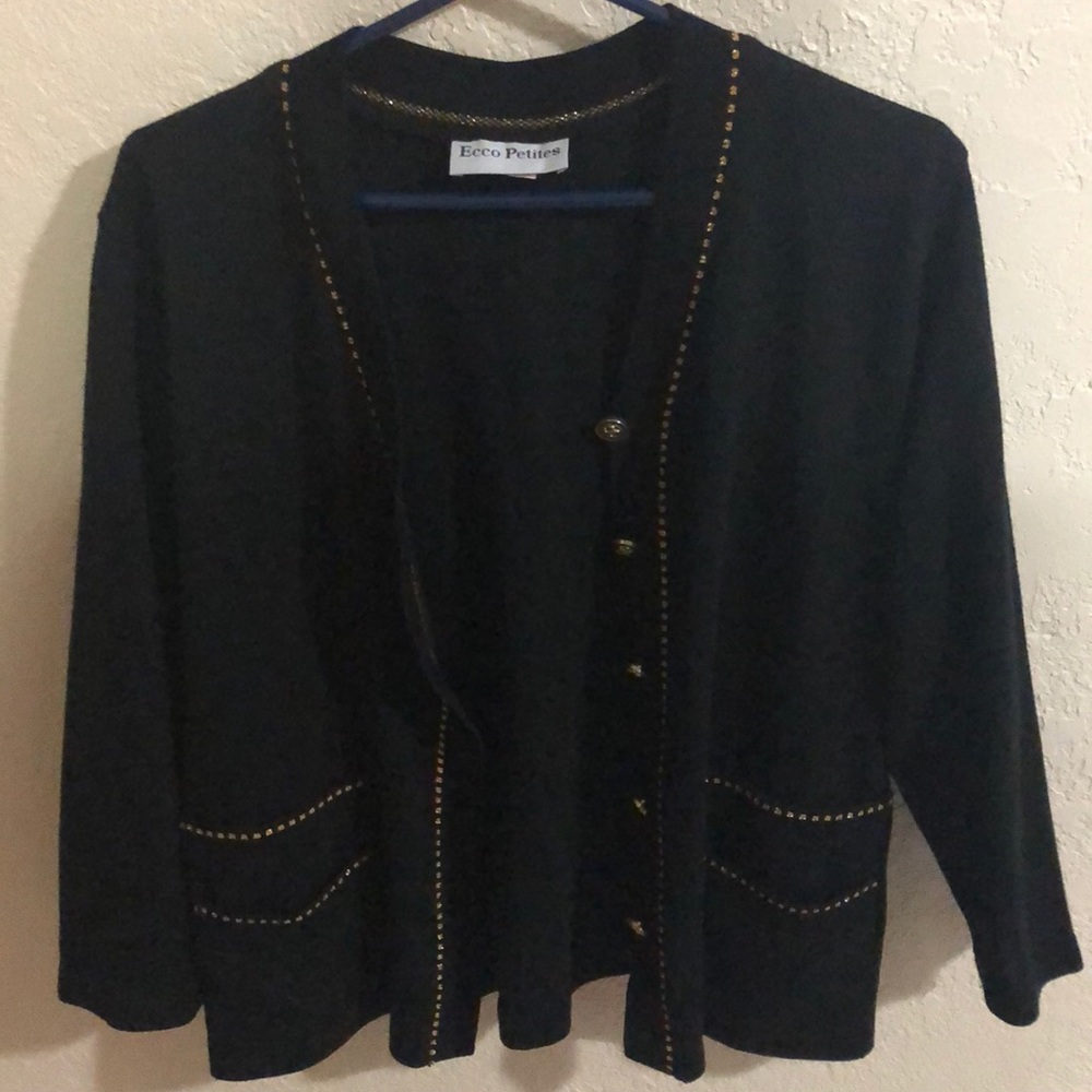 Gold Trimmed Cardigan